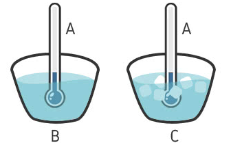 Dois corpos em equilíbrio térmico com um termômetro e, consequetemente, em equilíbrio térmico entre si